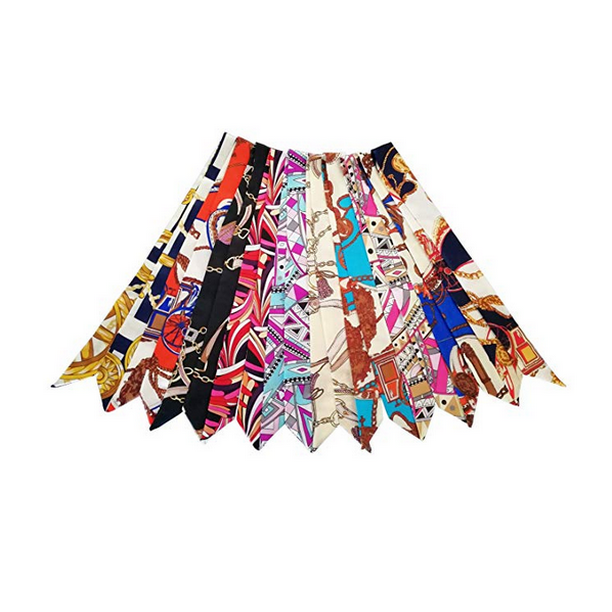 DEOIRC Fashion Literary Floral Bag Handbag Ribbon Scarf Package Band Hair Head